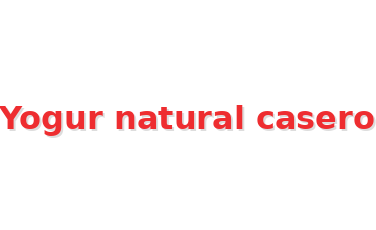 Yogur natural casero Logo