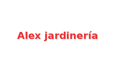 Alex jardinería Logo