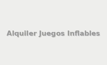 Alquiler Juegos Inflables