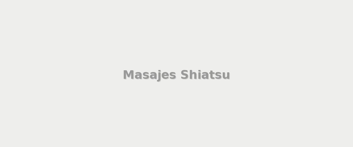Masajes Shiatsu