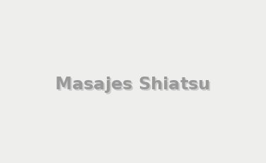 Masajes Shiatsu