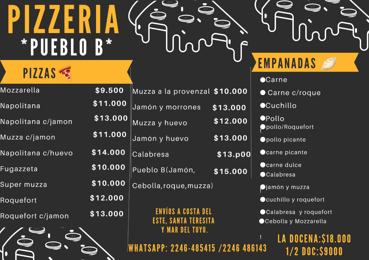 Pizzeria Pueblo B - Pizzerias en Mar del Tuyu
