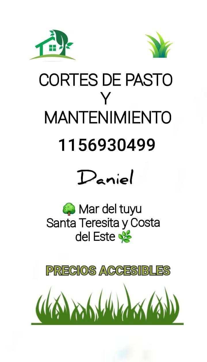 Cortes de pasto y mantenimiento - Jardineria en Mar del Tuyu